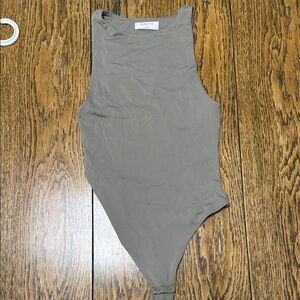 Babaton Green/Gray Bodysuit